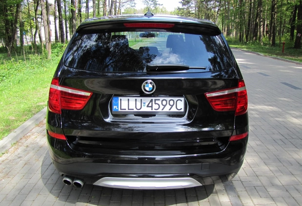 BMW X3 cena 89300 przebieg: 185000, rok produkcji 2017 z Siedlce małe 326